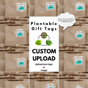 Respectueux de l'environnement, Etiquettes à planter, Etiquettes personnalisées, Etiquette cadeau avec logo, Etiquette cadeau personnalisée, Etiquette cadeau personnalisée, Etiquettes cadeaux personnalisées, Papier semencier
