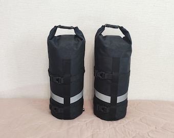 Bolsa para horquilla Bikepacking de 4,5 l: bolsa impermeable de nailon para portabidón.