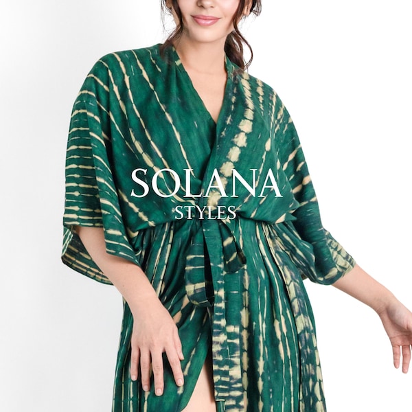 Tie Dye Printed Kimono Cardigan main image 0