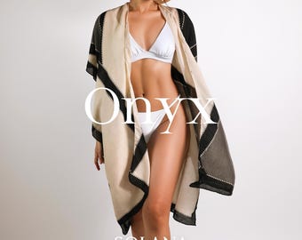 Beach Kimono Cover-Up: Bohemian Viscose Outerwear