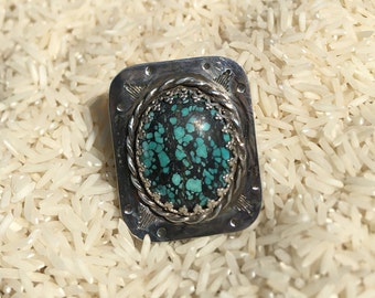 Tibetan Turquoise Silver ring