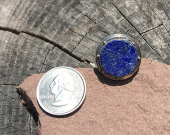 Lapis ring set in sterling silver