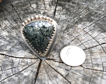 Nipomo Marcasite and sterling silver ring