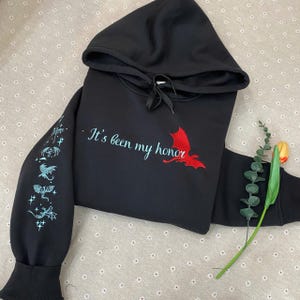 It&#39;s Been My Honor sweatshirt, Fourth Wing Embroidered Shirt, Riorson House hoodie,Fourth Wing Liam sweatshirt,Onyx Storm Shirt,bookish gift