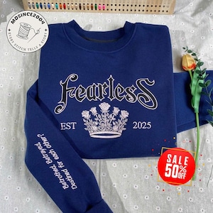 Fearless Powerless Series Lauren Roberts Embroidered Sweatshirt, Reckless Hoodie,Powerless Book Shirt, Fantasy Bookish,Kai and Paedyn Hoodie