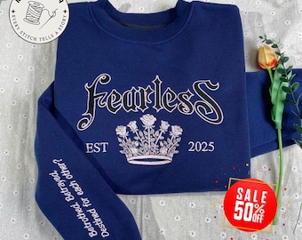 Fearless Powerless Series Lauren Roberts Broderad tröja, Reckless Hoodie, Powerless Boktröja, Fantasy Bookish, Kai och Paedyn Hoodie