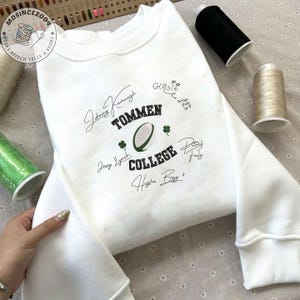 Tommen College Embroidered Shirt, Chloe Walsh Book Merch, Boys Of Tommen Sweatshirt, Johnny Kavanagh, Lynch Joey, Binding 13, Keeping 13