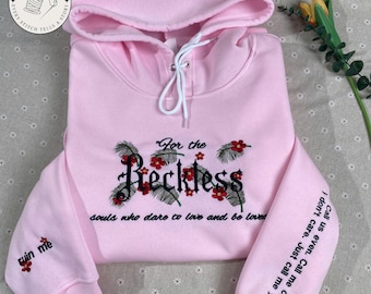 Powerless Series Merch, Reckless Lauren Roberts broderad skjorta, Kai och Paedyn-luvtröja, Powerful Book-skjorta, Fearless-tröja, Bokinspirerad skjorta