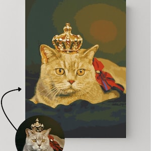 Custom Paint by Number Kit, Personalised Paint By Number, Paint Your Photo, Pet Portrait Painting, Custom Portrait, Your Personalized Image