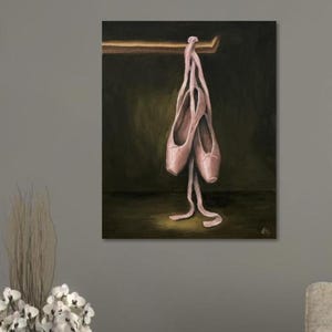Ballet Pointe Shoes Wall Art – After the Dance Fine Art Print or Canvas | 8x10 11x14 16x20 | Ballerina Gift