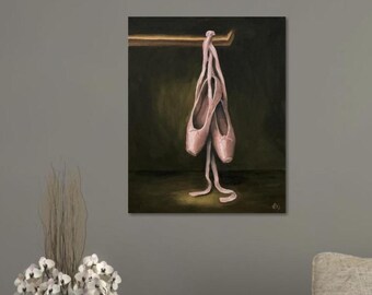 Ballet Pointe Shoes Wall Art – Ballerina Gift, Dance Studio Wall Décor