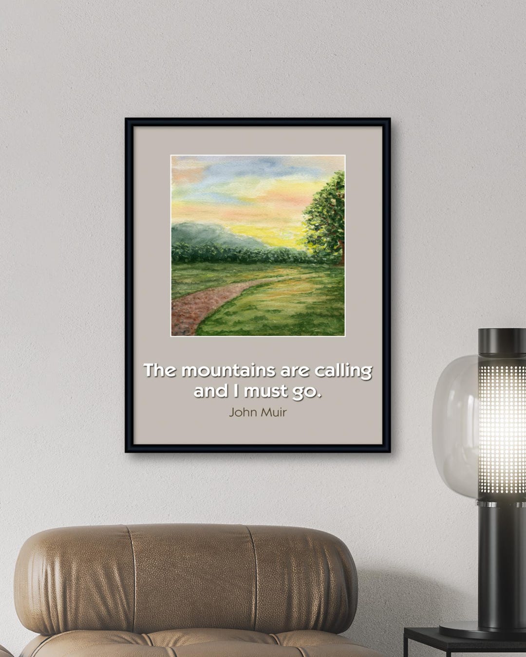 John Muir Quote Art Print – “the Mountains Are Calling” Nature Decor - Etsy
