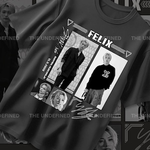 Limited Felix SKZ Unisex Class Tshirt / Retro Felix Kpop Graphic Shirt / Korean Boy Group Tee / Felix Concert Tee / SKZ Gift for Her