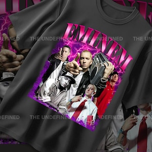 Limited Eminem Retro 90&#39;s Tshirt / Bootleg Eminem Slim Shady Fan Tee / Rapper Homage Graphic Shirt / Rap Concert Tee / Hip Hop Music Tee