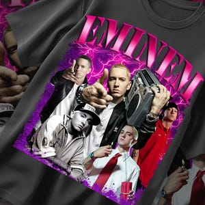 Limited Eminem Retro 90&#39;s Tshirt / Bootleg Eminem Slim Shady Fan Tee / Rapper Homage Graphic Shirt / Rap Concert Tee / Hip Hop Music Tee