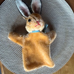 Vintage Steiff Rabbit Puppet: Rare Collectible, Handcrafted Mohair Toy ...