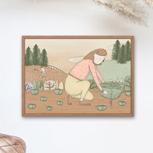 Il Cavolo, Stampa illustrata, Stampa artistica, poster, decorazione casa, illustrazione, decorazione da parete