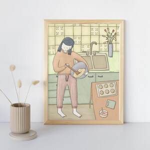Biscotti, Stampa illustrata, Stampa artistica, poster, decorazione casa, illustrazione, decorazione da parete