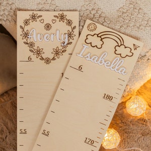 Messlatte für Kinder, Mass Messlatte für Kinder, personalisierte Kinderzimmer Dekoration, Baby-Dusche-Geschenk, individuelles Baby-Geschenk, Geburtstagsgeschenk, Geschenke für Kinder