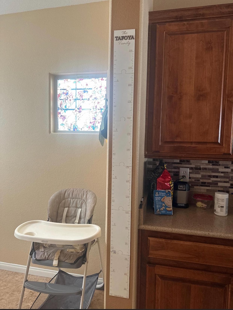 Personalized Wooden Growth Chart: Family Keepsake Height Tracker image 12