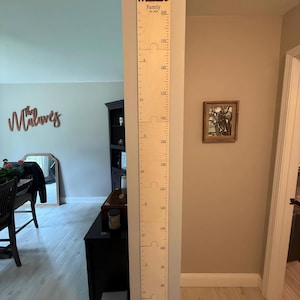 Personalized Wooden Growth Chart: Family Keepsake Height Tracker image 11