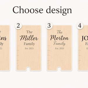 Personalized Wooden Growth Chart: Family Keepsake Height Tracker image 3