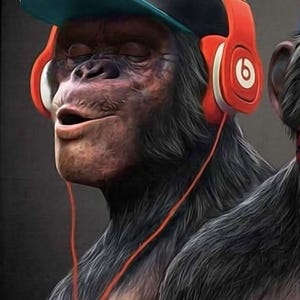 Monkey Funny Art Prints, Cute and Humorous Wall Decor, Funny Animal Posters, Digital Download