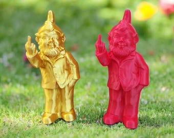 Statue Nain De Jardin Sorcier TiSkying - Résine, 15,5x9,5x6,5 Cm, Blanc, Résistant Aux UV Et à L'eau - 10