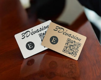 Custom 3D Printed Business Cards – Durability and Originality (set of 10)