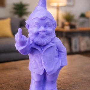 The Dwarf - The Garden Rebel - "Middle Finger" 3D Printed