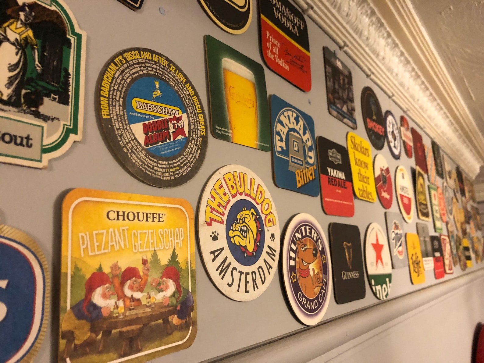 Beer Mats - Man Cave Retro Pub Wall Art Games Room / Home Bar - Retro ...