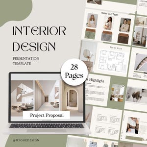 Interior Design Template | Client Presentation Template | Interior Designer Moodboard | E-Design Presentation Board | Canva Template
