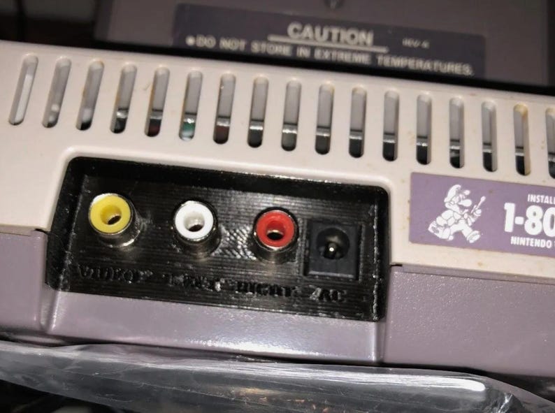 NES 101 Video Add-on Board, Power Led and 3D Printed Back *A/V Out* NES ...