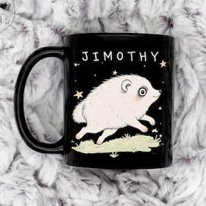 Funny Raccoon Jimothy Mug, Jimothy Raccoon Viral Mug, Raccoon Meme Coffee Cup, Cute Baby Raccoon, Famous Seattle Raccoon, Short King Jimothy