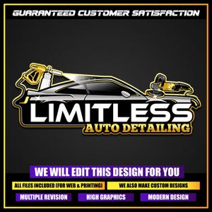 Car Detailing Logo, Auto Paint logo, Auto Detailing Logo, Car Repair Logo, Vehicle Logo, Automotive Fix Logo, Car Wash Premade Logo