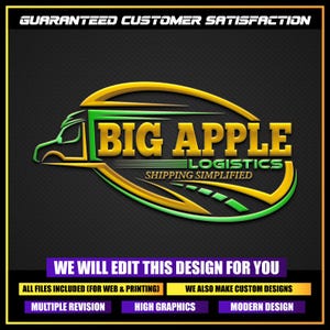Trucking Company Logo, Moving Truck, Hotshot Logo, Semi Truck Logo, Transportation Logo, Logistics Logo, Truck Driver Logo