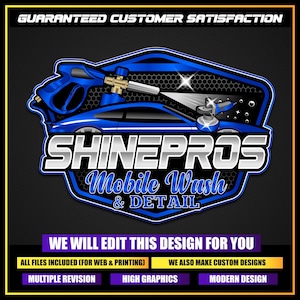 Car Detailing Logo, Auto Paint logo, Auto Detailing Logo, Car Repair Logo, Vehicle Logo, Automotive Fix Logo, Car Wash Premade Logo