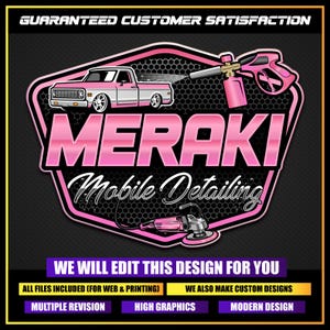 Car Detailing Logo, Auto Paint logo, Auto Detailing Logo, Car Repair Logo, Vehicle Logo, Automotive Fix Logo, Car Wash Premade Logo