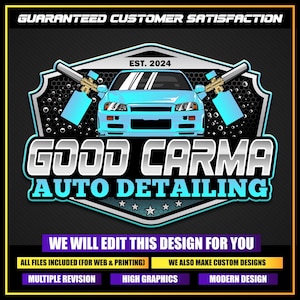 Car Detailing Logo, Auto Paint logo, Auto Detailing Logo, Car Repair Logo, Vehicle Logo, Automotive Fix Logo, Car Wash Premade Logo