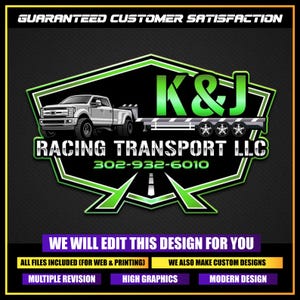 Trucking Company Logo, Moving Truck, Hotshot Logo, Semi Truck Logo, Transportation Logo, Logistics Logo, Truck Driver Logo