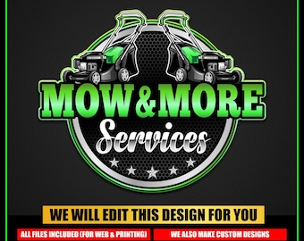 Landscaping Services Logo, Lawncare Grass Logo, Lawn Mowing Logo, Gardener Logo, Yard Garden Service Logo
