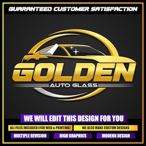 Car Detailing Logo, Auto Glass Repair, Auto Detailing Logo, Car Repair Logo, Vehicle Logo, Automotive Fix Logo, Car Wash Premade Logo