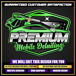Car Detailing Logo, Auto Paint logo, Auto Detailing Logo, Car Repair Logo, Vehicle Logo, Automotive Fix Logo, Car Wash Premade Logo