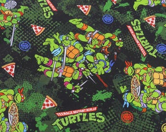 Teenage Mutant Ninja Turtles Fabric 100% Cotton Fabric Cartoon Cotton Fabric By The Half Yard