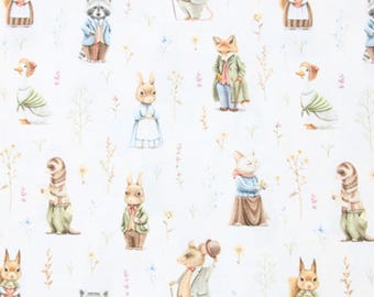 Peter Rabbit Fabric 100% Cotton Fabric Cartoon Cotton Fabric By The Half Yard
