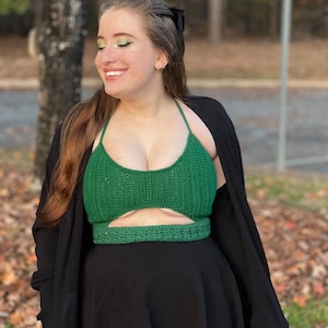 Crochet Cotton Sneak-A-Peek Top/Bralette