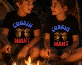 Cousin Night Shirt, Cute Bear Cousin Crew T-Shirt, Matching Cousin Squad Tee, Family Reunion Shirt, Funny Cousin Gift, Kids Cousin Shirt