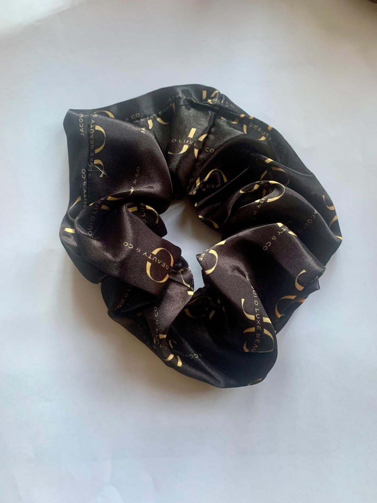 Louis Vuitton Scrunchie HAIR ACCESSORY BLACK LIME 100% SILK RUBBER BAND LV x TM Monogram Multicolor Chouchou S00 - Women  main image 4