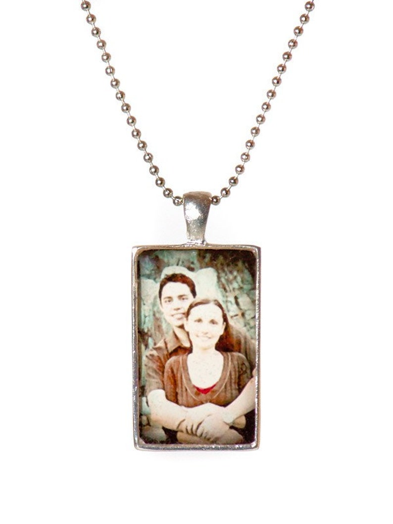 Custom Photo Pendant and Necklace Your Own Photo FREE Shipping image 2