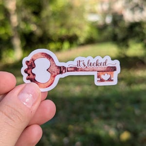 Nancy Drew Sticker - 2 PACK | It's Locked | Die Cut Sticker | Nancy Drew Gift | Laptop Stickers | Notebook Stickers